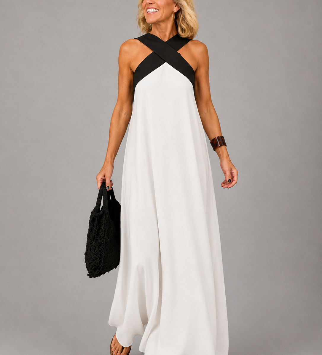 VALERIE | CROSS-OVER MAXI DRESS