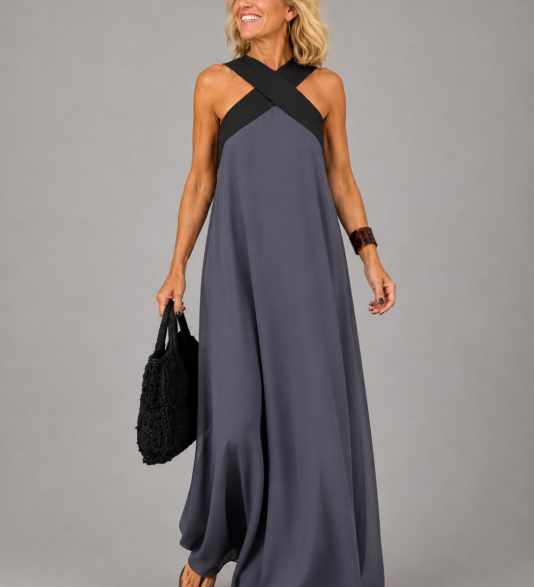 VALERIE | CROSS-OVER MAXI DRESS