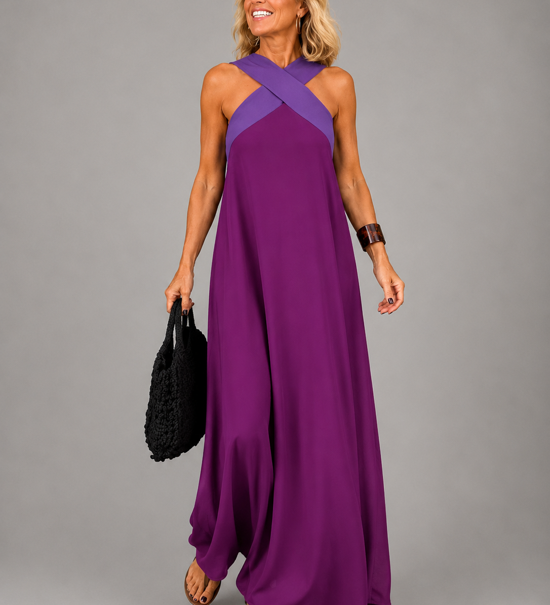 VALERIE | CROSS-OVER MAXI DRESS