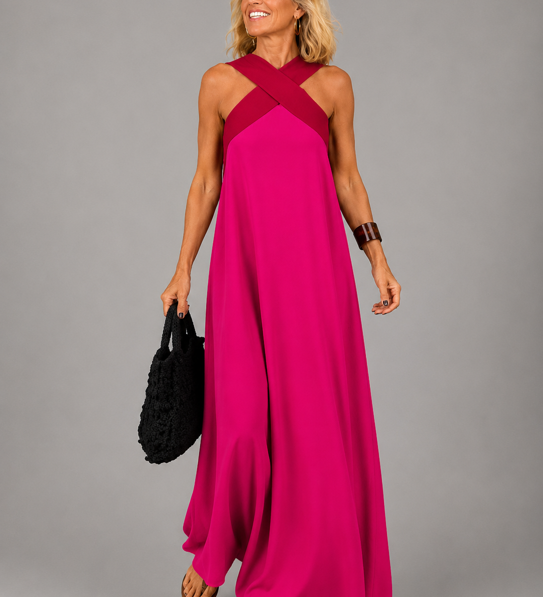 VALERIE | CROSS-OVER MAXI DRESS