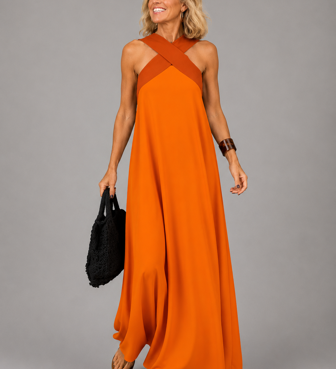 VALERIE | CROSS-OVER MAXI DRESS
