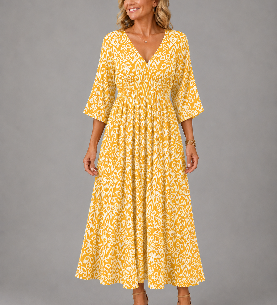 MARGARET | BOHEMIAN FLOW MIDI DRESS