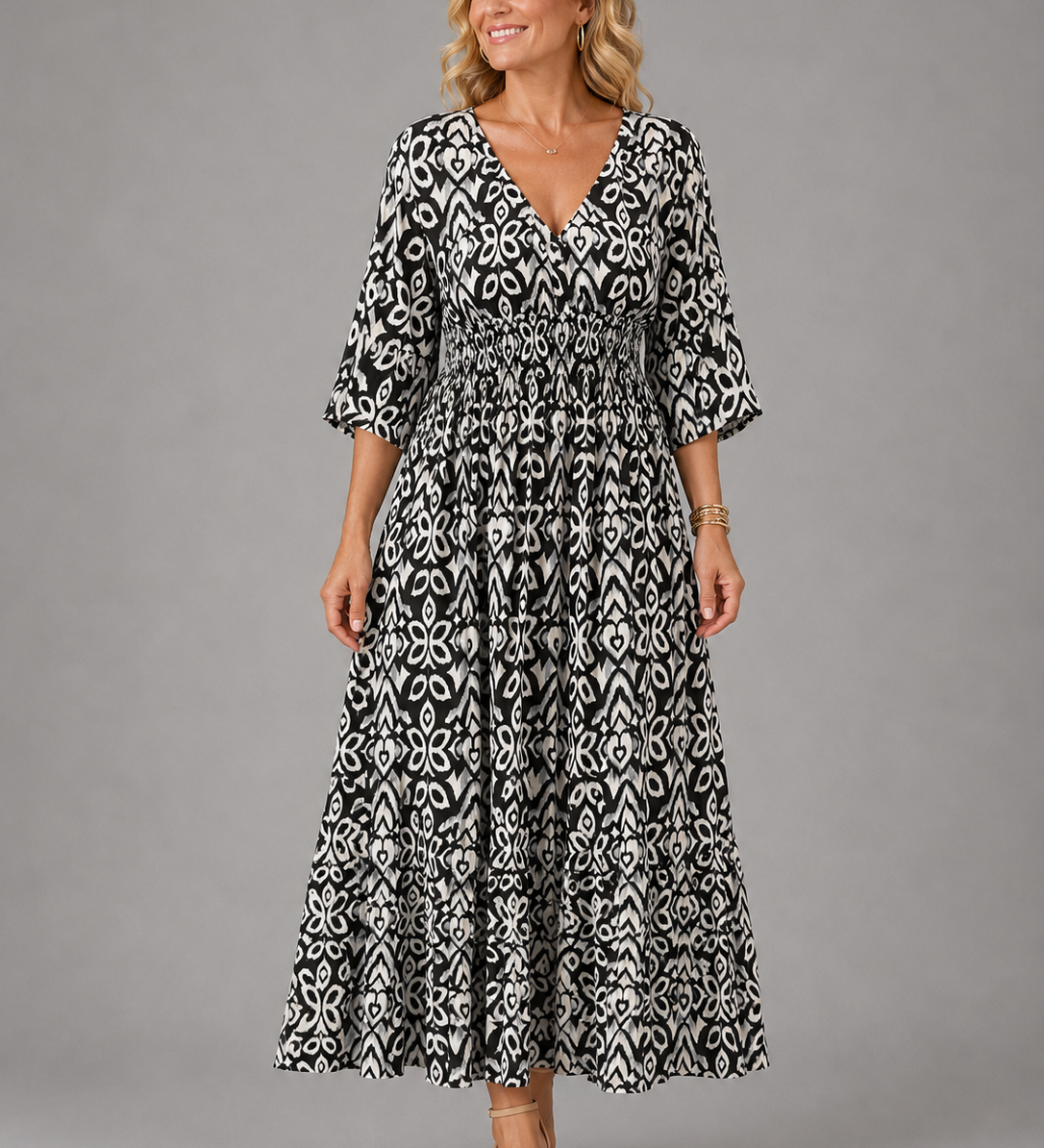 MARGARET | BOHEMIAN FLOW MIDI DRESS