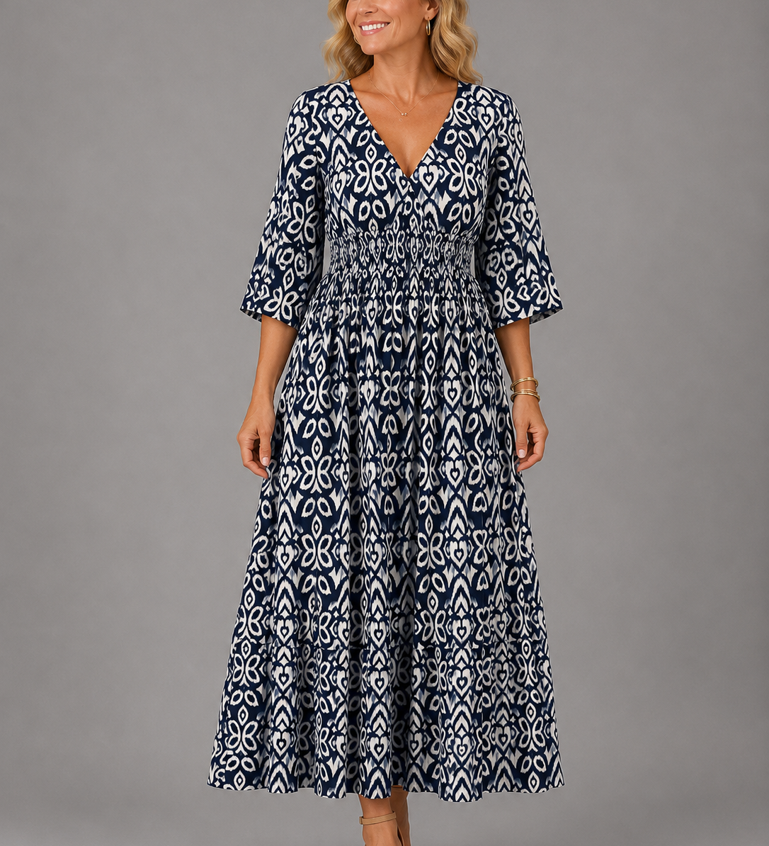 MARGARET | BOHEMIAN FLOW MIDI DRESS