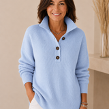 V-Neck Polo Jumper for Women