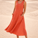 LUNA | COMFORTABLE A-LINE MIDI DRESS