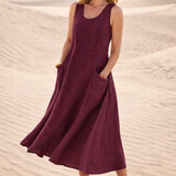 LUNA | COMFORTABLE A-LINE MIDI DRESS