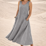 LUNA | COMFORTABLE A-LINE MIDI DRESS