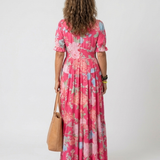 MARGARET | FLORAL V-NECK MAXI DRESS