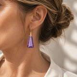 Geometric Faceted Drop Earrings