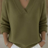 Vivelle | Relaxed V Neck Jumper