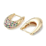 Stylish Colorful Crystal Inlay Earrings