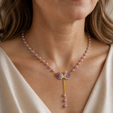 Signature Purple Swan Pendant Necklace