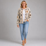 Charlotte™ | Cozy Cat Print Cardigan