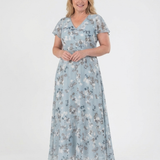 SYLVIA | FLORAL CHIFFON MAXI DRESS