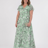 SYLVIA | FLORAL CHIFFON MAXI DRESS