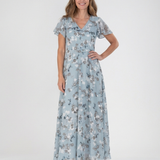 SYLVIA | FLORAL CHIFFON MAXI DRESS