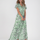 SYLVIA | FLORAL CHIFFON MAXI DRESS