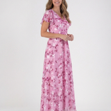 SYLVIA | FLORAL CHIFFON MAXI DRESS