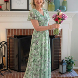 SYLVIA | FLORAL CHIFFON MAXI DRESS