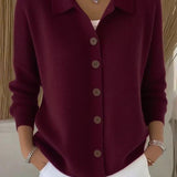 Josephine | Button Front Collared Cardigan