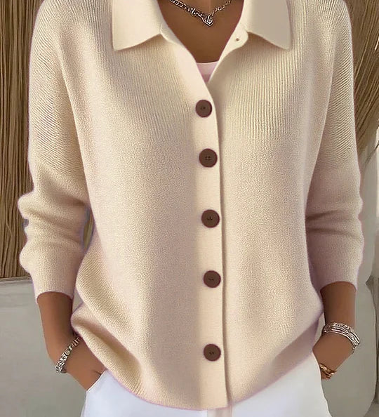 Josephine | Button Front Collared Cardigan