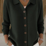 Josephine | Button Front Collared Cardigan