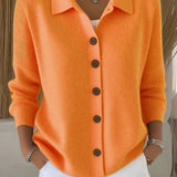 Josephine | Button Front Collared Cardigan