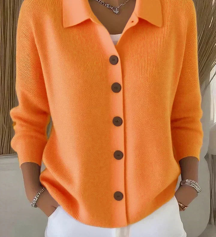 Josephine | Button Front Collared Cardigan