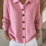Josephine | Button Front Collared Cardigan