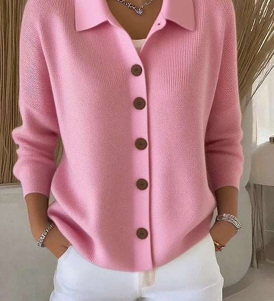 Josephine | Button Front Collared Cardigan