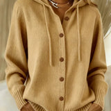Brenda | Cosy Button Cardigan Hoodie