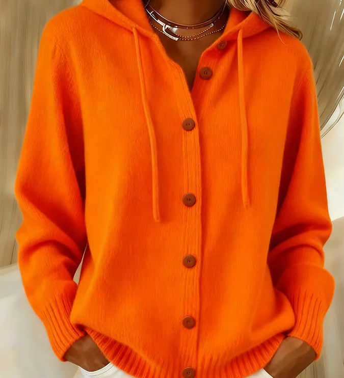 Brenda | Cosy Button Cardigan Hoodie
