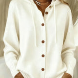 Brenda | Cosy Button Cardigan Hoodie