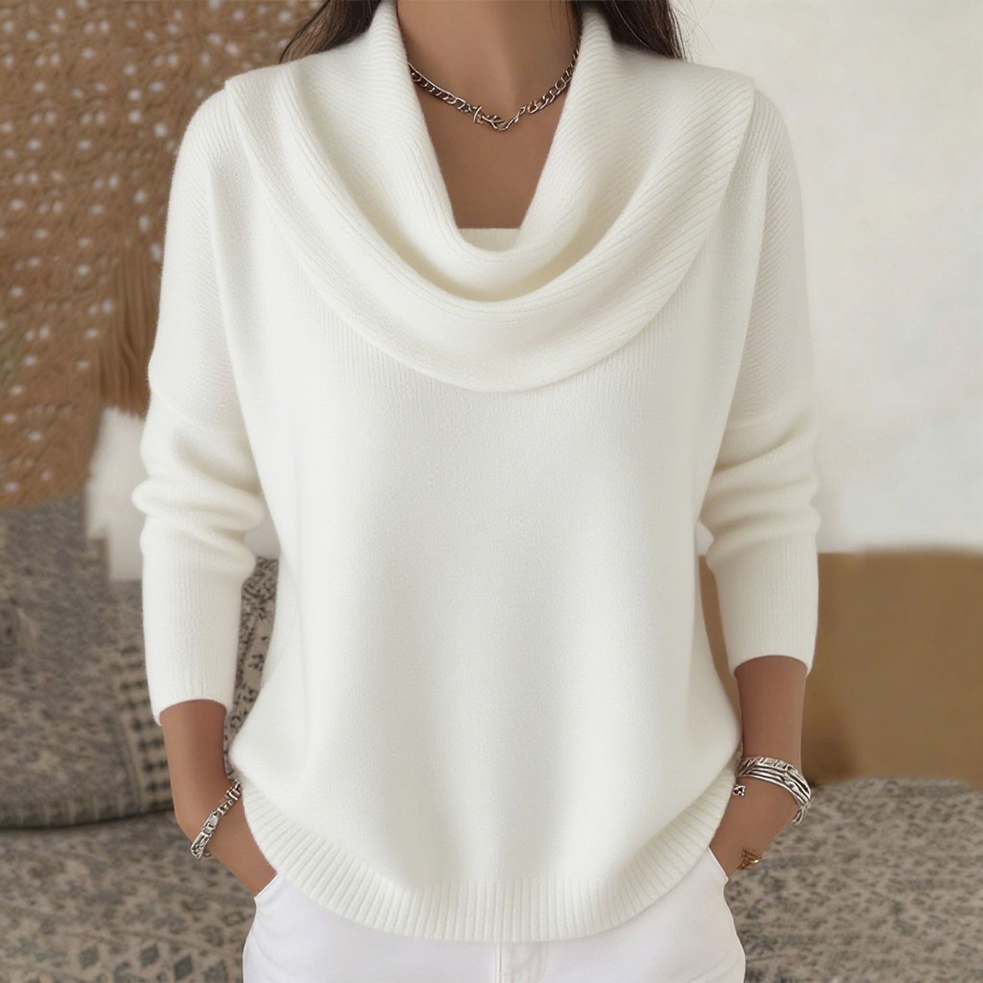 Cowl Neck Jumper for Women