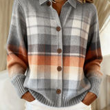 Sandra | Cosy Checked Cardigan
