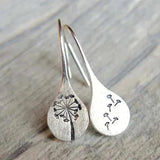 Antique Silver Floral Earrings