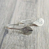 Antique Silver Floral Earrings