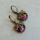 Vintage-Inspired Gold Dragonfly Earrings