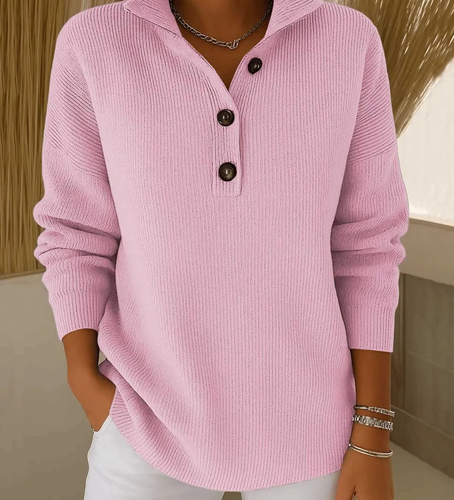 Florence | V Neck Polo Jumper