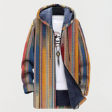 Hayden | Striped Design Overcoat