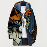 Darcy | Cat-Themed Patterned Cardigan