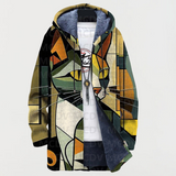 Emerson | Geometric Print Cat Cardigan