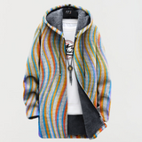 Frankie | Wavy Striped Coat