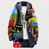 Jamie | Urban Patterned Hooded Sweatshirt