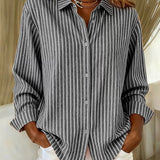 Jacqueline | Striped Button Down Shirt