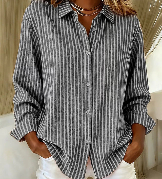 Jacqueline | Striped Button Down Shirt