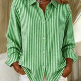 Jacqueline | Striped Button Down Shirt
