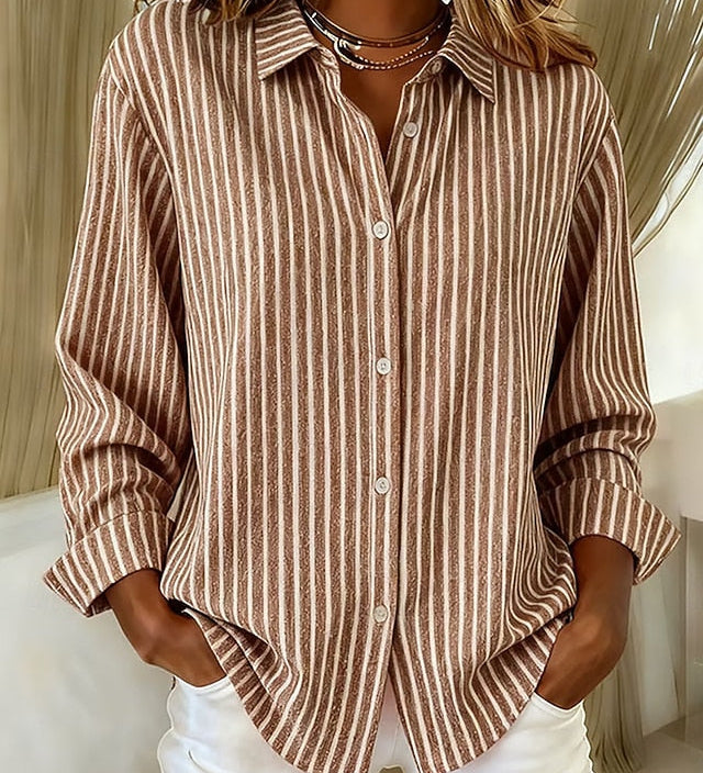 Jacqueline | Striped Button Down Shirt