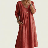 BARBARA | ELEGANT A-LINE MAXI DRESS